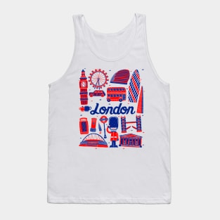 London Cityscape Landmark Tank Top